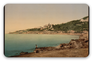 Bordighera na fotochromových tiscích - samolepka na kartu