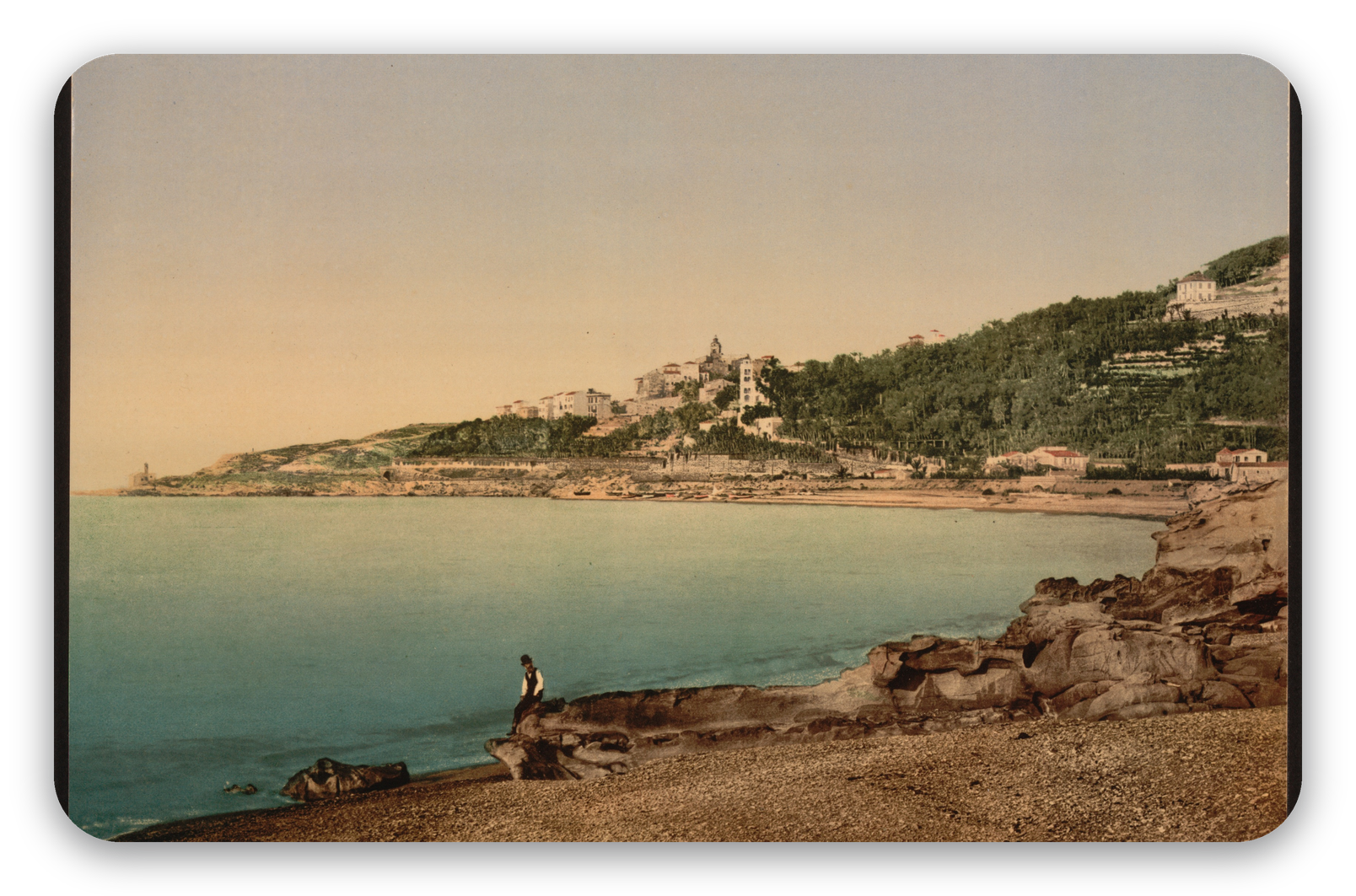 Bordighera na fotochromových tiscích - samolepka na kartu