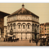 Florencie na fotochromových tiscích - samolepka na kartu