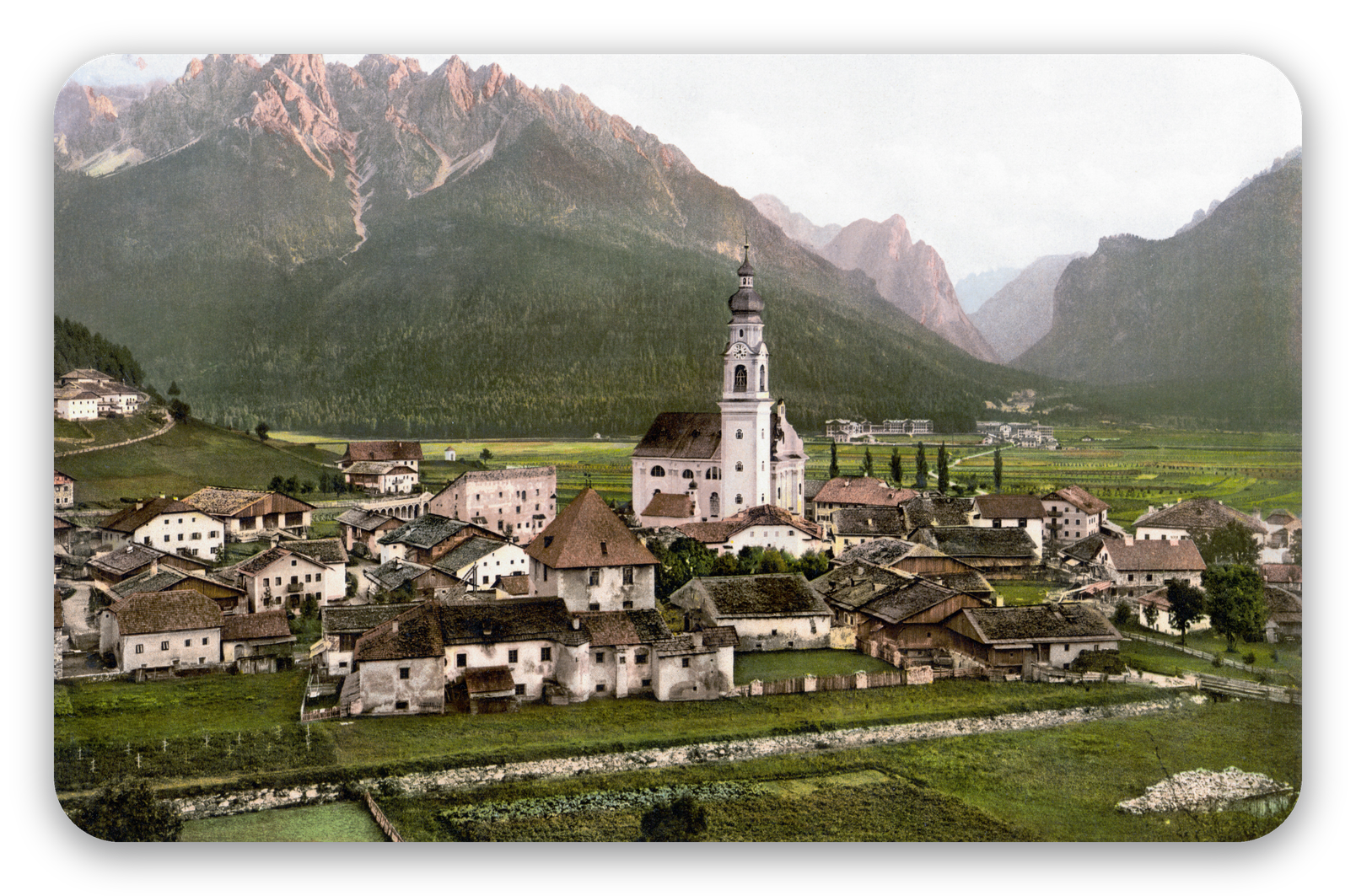Toblach na fotochromových tiscích - samolepka na kartu