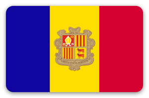 Andorra - samolepka na kartu