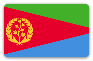 Eritrea - samolepka na kartu