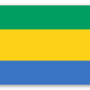 Gabon - samolepka na kartu
