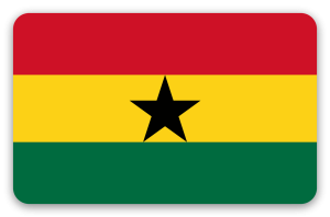 Ghana - samolepka na kartu