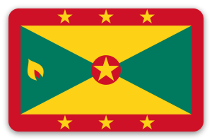 Grenada - samolepka na kartu