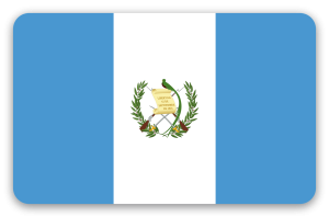 Guatemala - samolepka na kartu