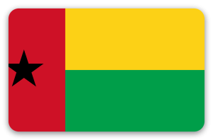 Guinea-Bissau - samolepka na kartu
