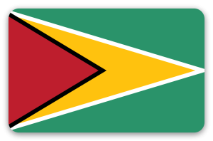 Guyana - samolepka na kartu