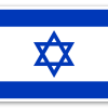 Izrael - samolepka na kartu