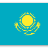 Kazachstán - samolepka na kartu