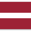 Lotyšsko - samolepka na kartu