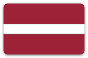 Lotyšsko - samolepka na kartu
