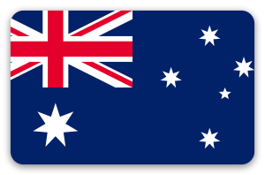 Austrálie - samolepka na kartu