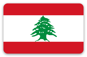 Libanon - samolepka na kartu