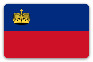 Lichtenštejnsko - samolepka na kartu