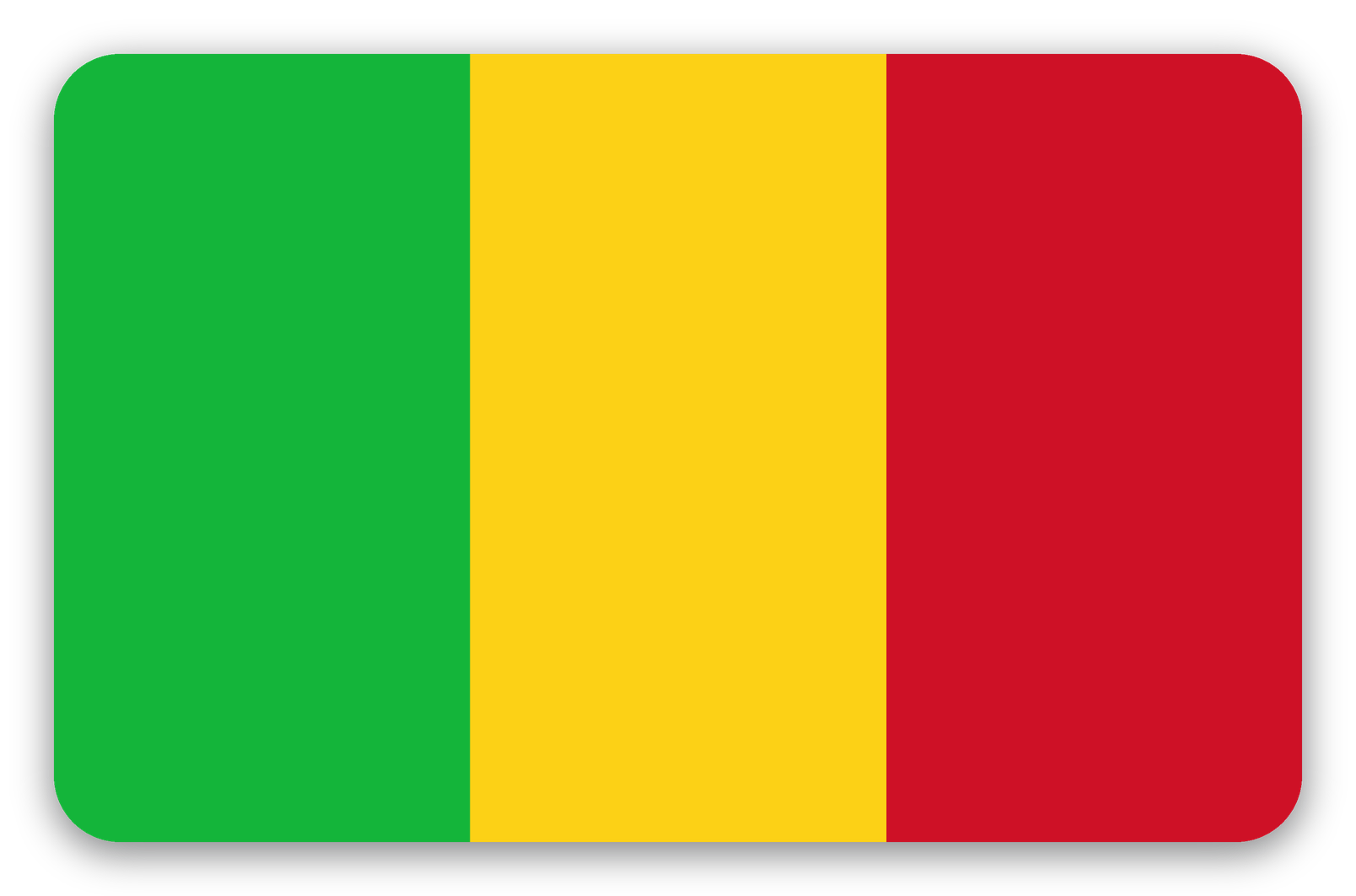 Mali - samolepka na kartu