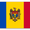 Moldavsko - samolepka na kartu