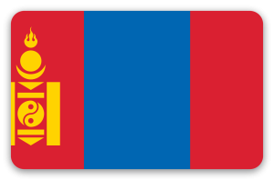 Mongolsko - samolepka na kartu
